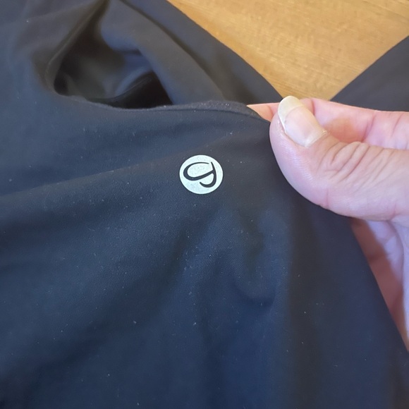 CRZ yoga maternity dress black. Built in bra. Ruched sides. Size LARGE. - Picture 2 of 5